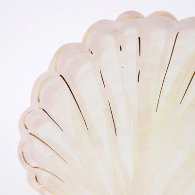 ECO watercolor shell plate / 8 pcs.