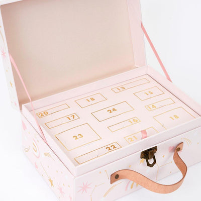 Calendario de Adviento maleta accesorios