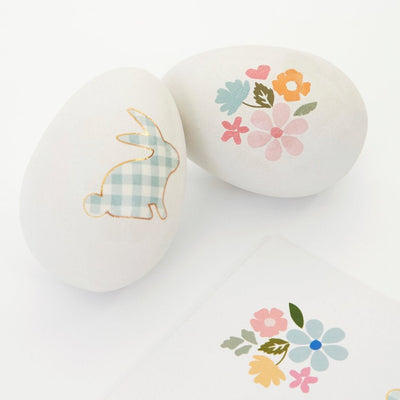 Vichy easter eggs decoration set / 3 pcs.