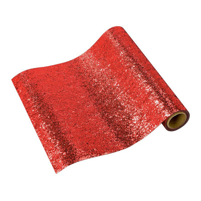 Red glitter table runner
