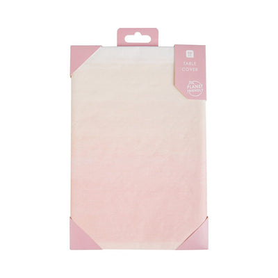 Pink gradient paper tablecloth