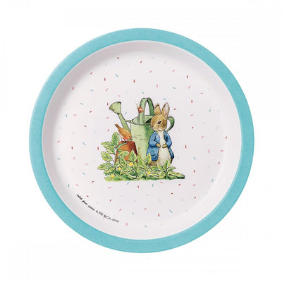 Peter Rabbit blue melamine plate