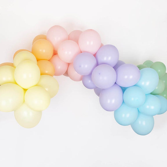 Balões Eco mix cor pastel em pó / 10 pcs.