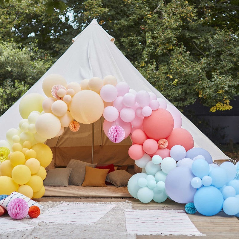 DIY balloon garland kit Brights &amp; Fans