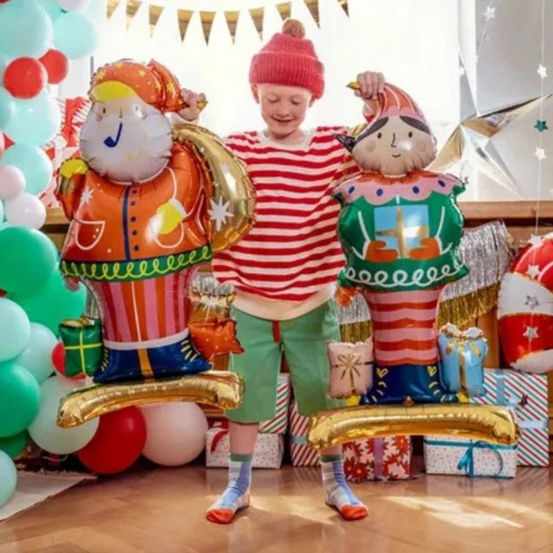 Globo foil standing Santa