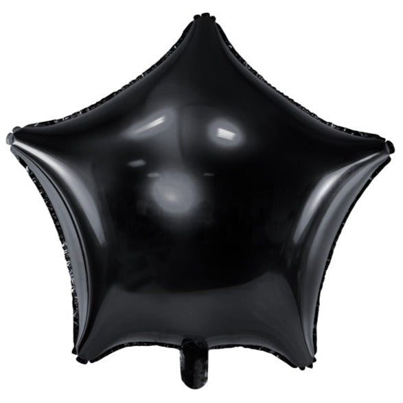 Balão Mylar estrela preto 