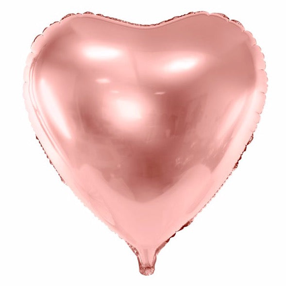 Balão de coração foil XL Rosegold