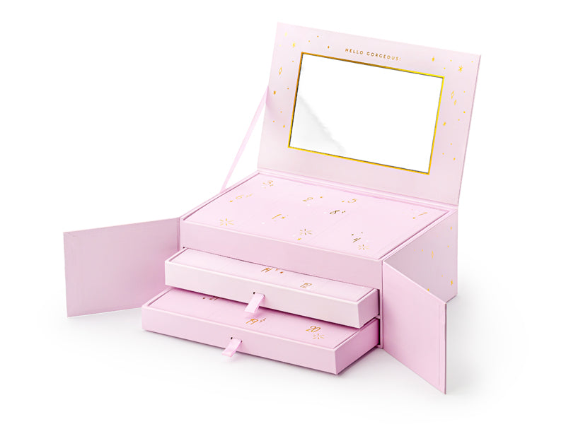 Advent calendar jewelry box with jewelry