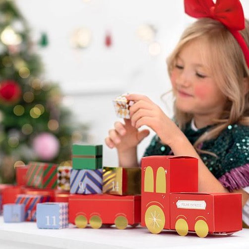 Calendário de Advento de Trem de Natal DIY
