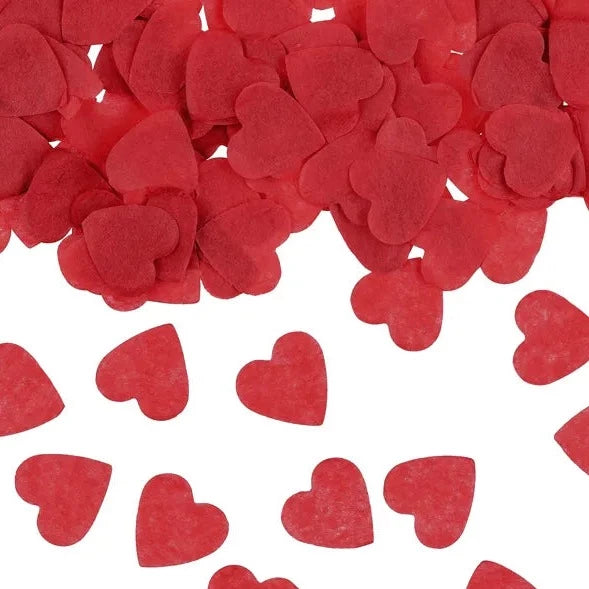basic red heart confetti