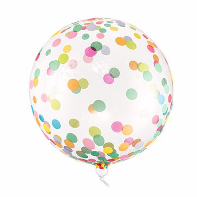 Transparent Bubble balloon with pastel polka dots
