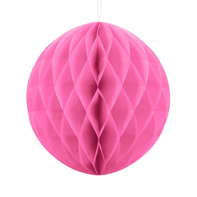 Bubblegum pink honeycomb ball