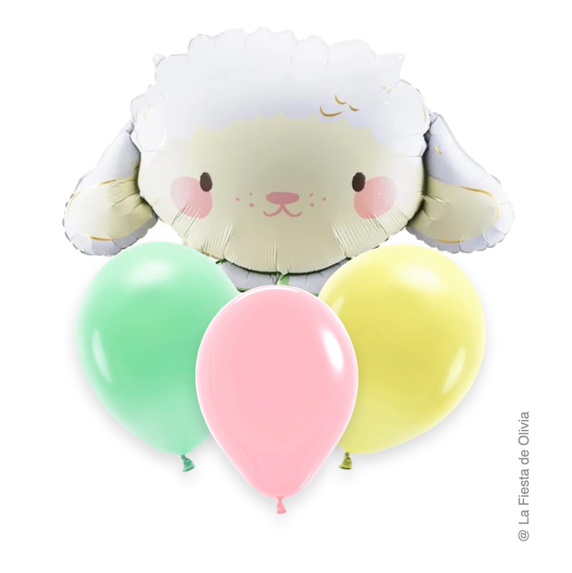 Little lamb bouquet inflated with helium