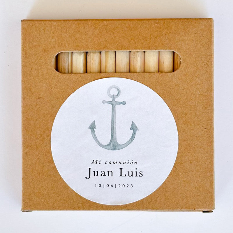 Anchor personalized pencil case