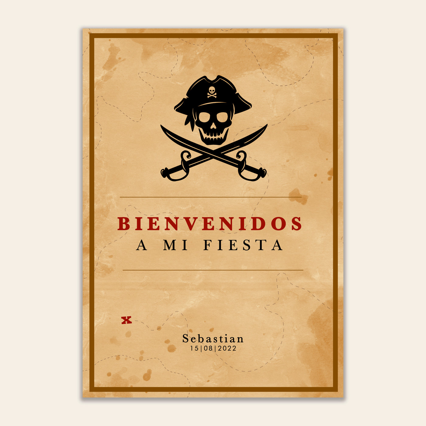 Cartel personalizado Piratas