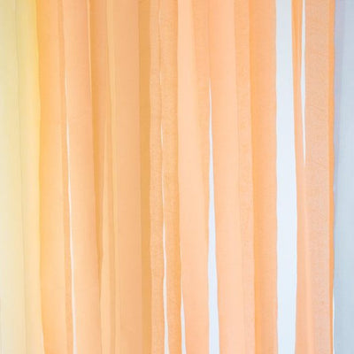 Pack of peach Crepe paper ribbons / 40 mts.