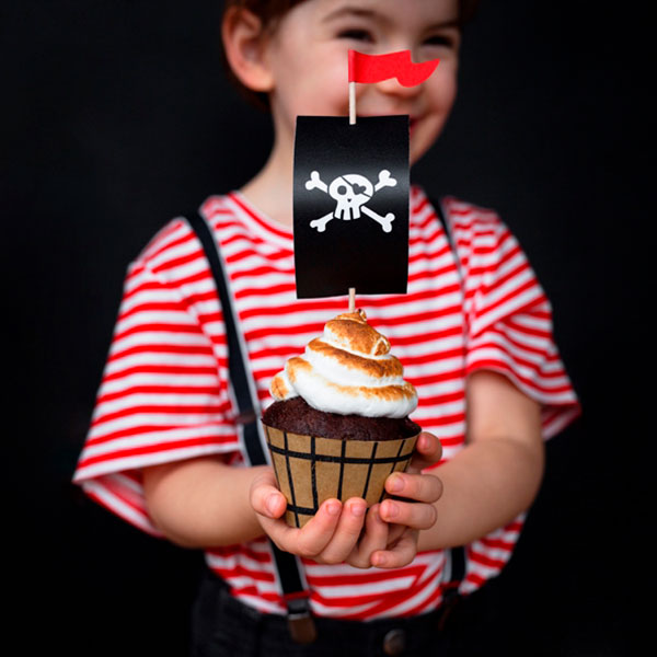 Pirate Cupcake Wrapper and Topper kit