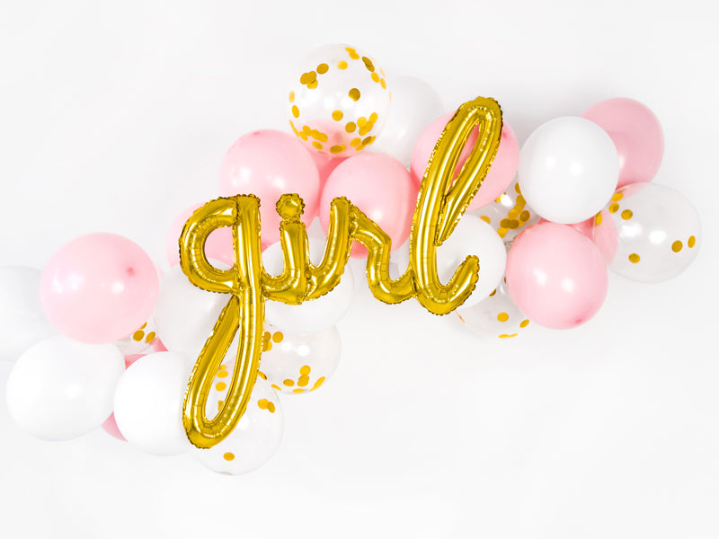Golden balloon girl XL