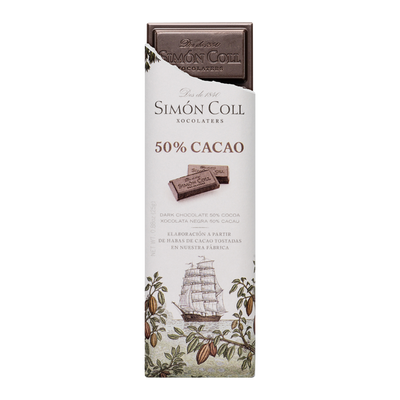 Individual chocolate tablet 50% Cocoa