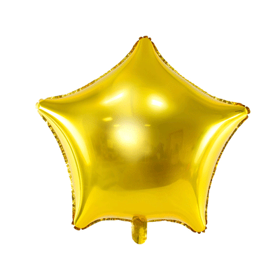 Balão foil estrela brilhante dourado