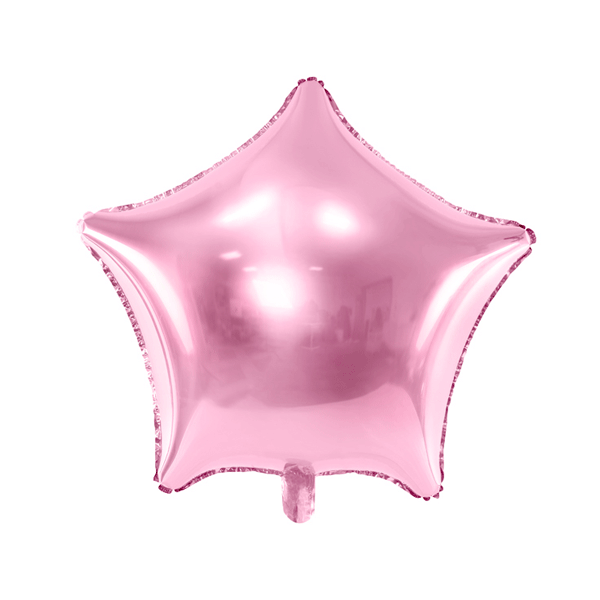 Balão foil estrela rosa brilhante