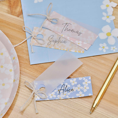 Spring table markers