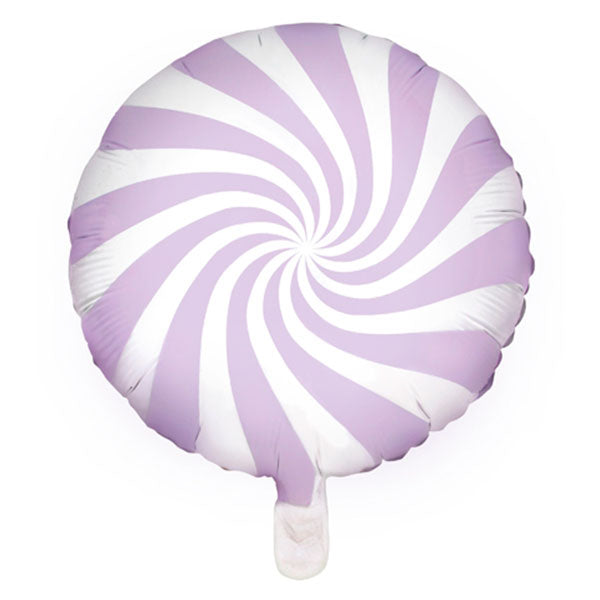 lilac candy mylar balloon