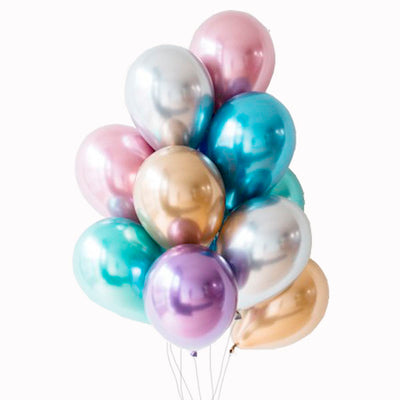 Globos Chrome dorado / 2 uds.