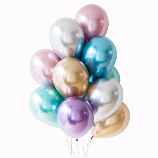 Balloons Chrome silver / 2 pcs.