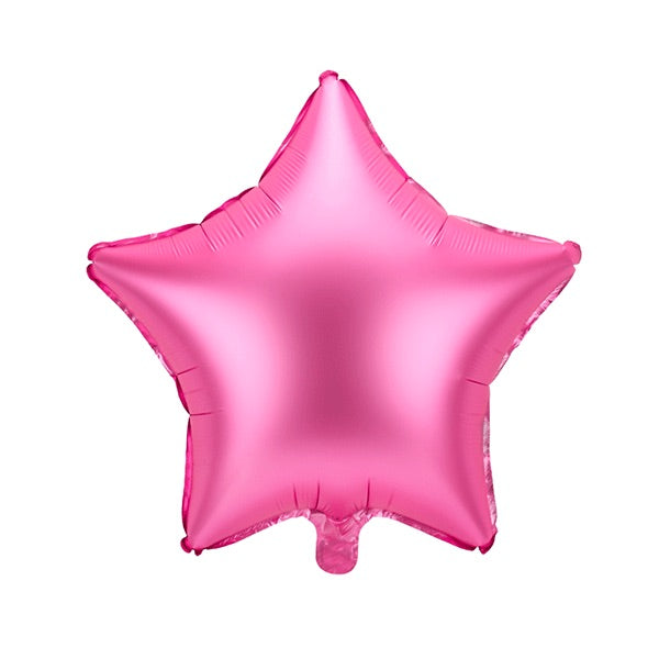 Foil star balloon 40 cm. swollen