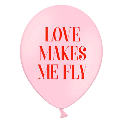 Balão "Love makes me fly" / 2 pcs.