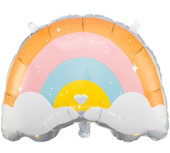 Rainbow foil balloon
