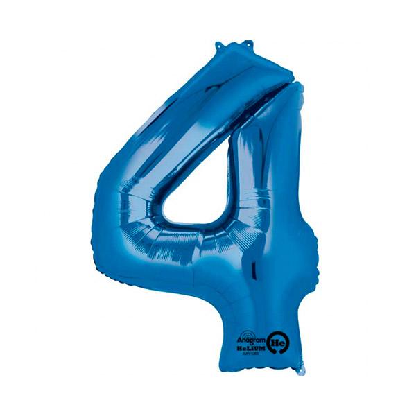 Balão Foil 4 XL azul Premium
