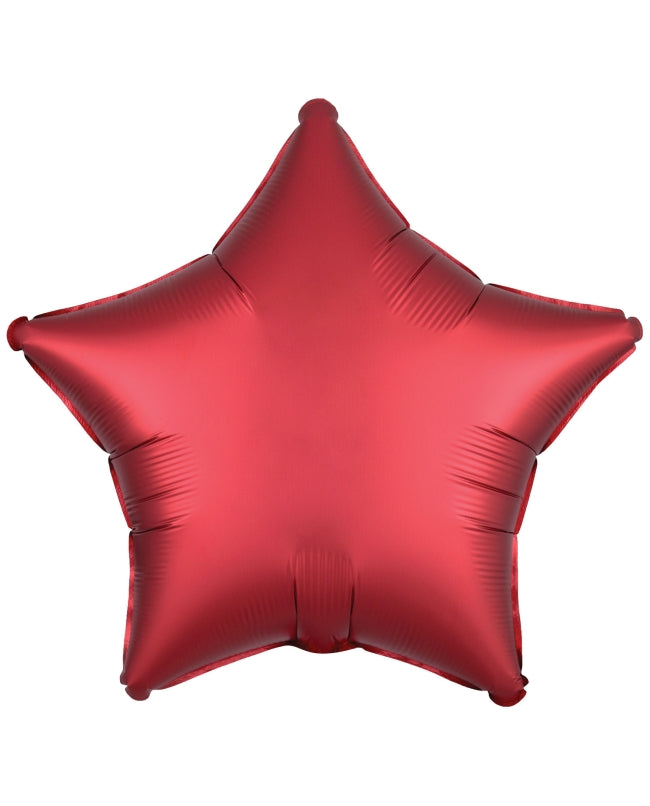 Globo Mylar estrella satin Rojo