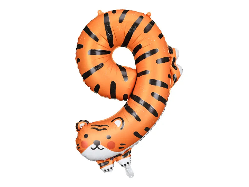  Balão de número Foil XL em forma de animais
