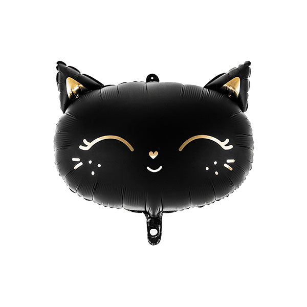 Halloween black cat foil balloon