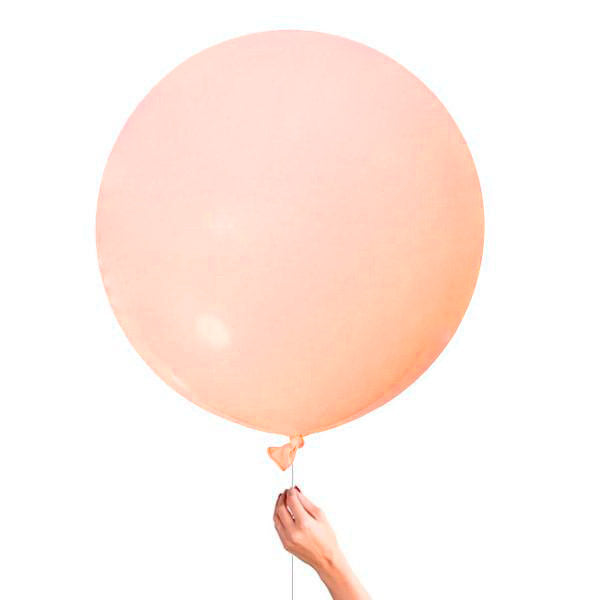 Matte Pastel Peach XL Latex Balloon