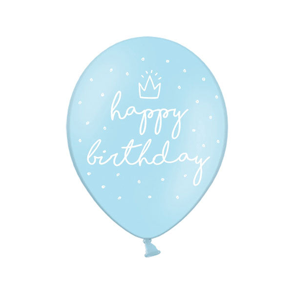 Balões Happy Birthday azul / 2 pcs.