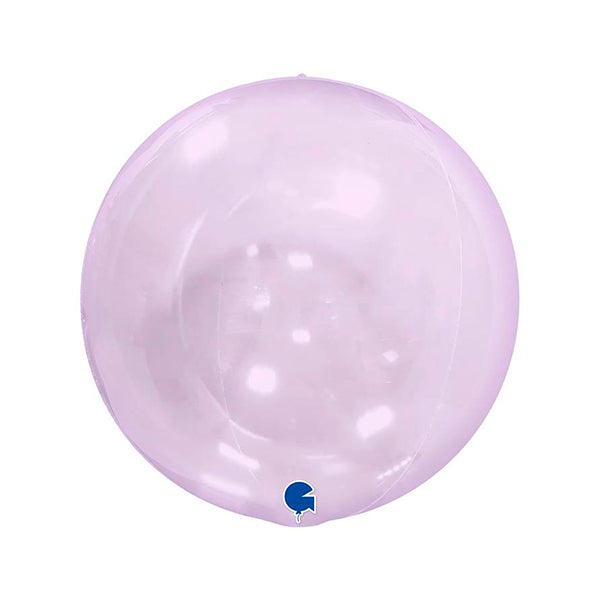 Balão Bubble transparente lilás ECO