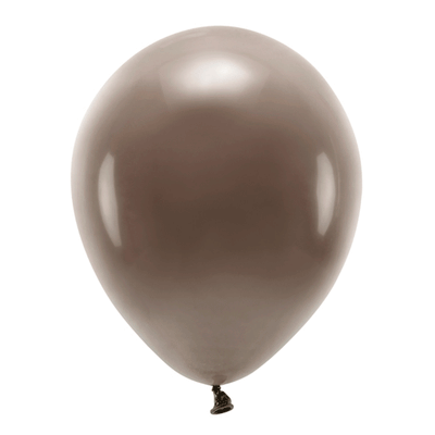 Balões ECO castanho escuro mate / 10 pcs.