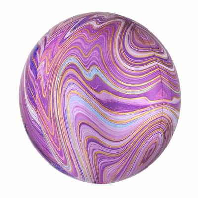 Lilac marble Orbz balloon