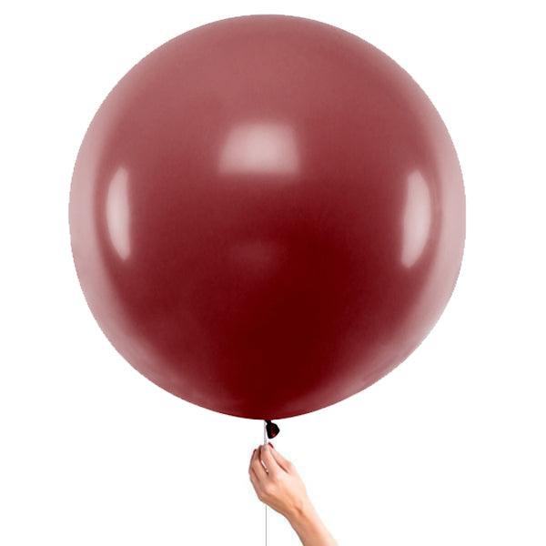 XL latex balloon garnet matt