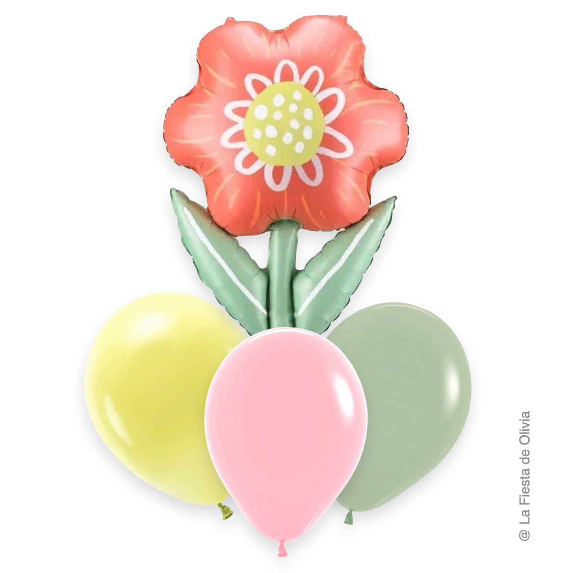 flower bouquet inflated with helium