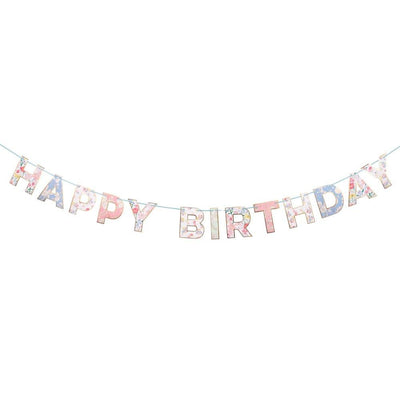 Guirnalda Happy Birthday flor English Garden