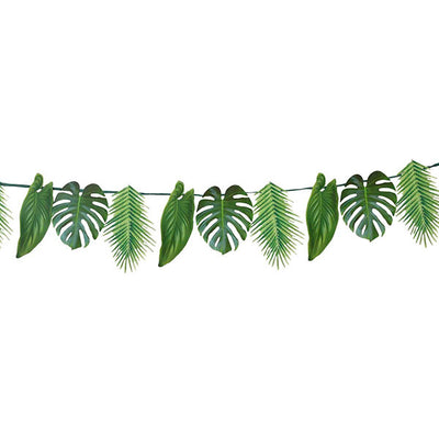 Mixed tropical leaves garland