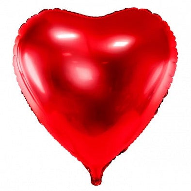 Balão de coração foil XL vermelho