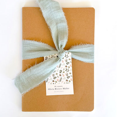 Wildflower personalized eco notebook / 6 pcs.