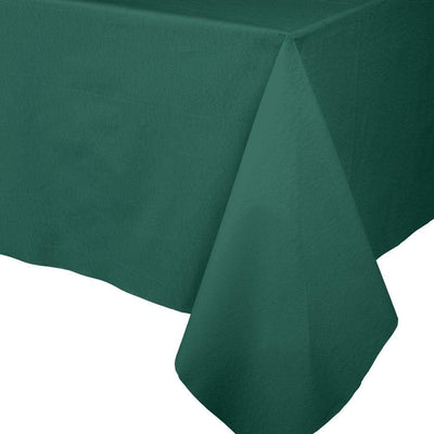 bottle green tablecloth