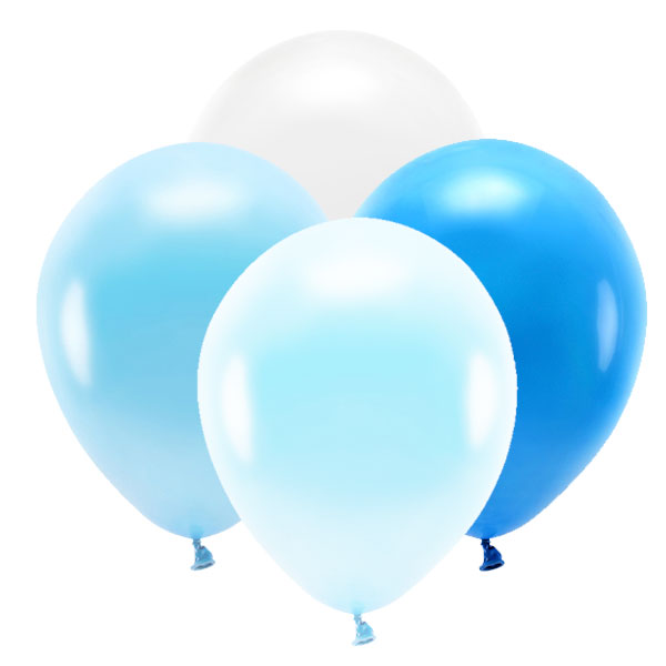 Mix balloons blue colors ECO/ 10 units.