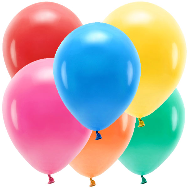 Mix multicolor ECO balloons/ 10 units.